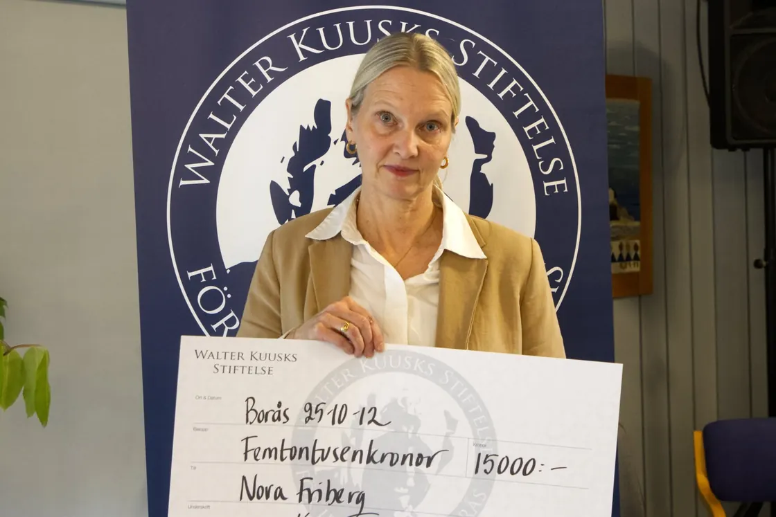 Nova Fribergs stipendium togs emot av hennes mamma